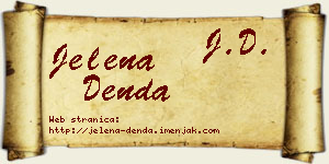 Jelena Denda vizit kartica